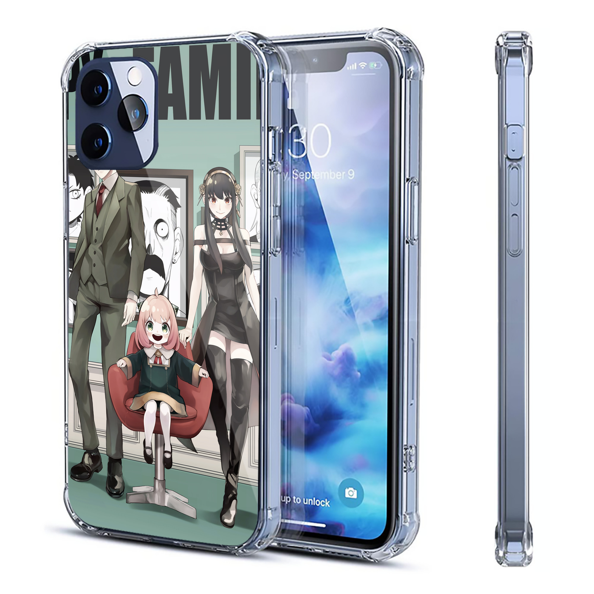 （画像用） SPY×FAMILY间谍家家酒 【iPhone 12シリーズ対応】透明スマホケース（クリアソフトケース）